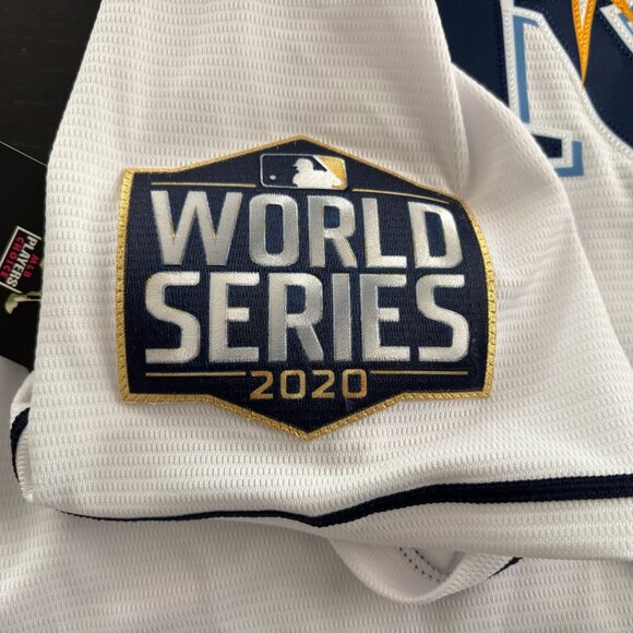 NEW  Mens MLB Randy Arozarena #56 Tampa Bay Rays 2020 World Series Jersey  Med - Picture 4 of 7